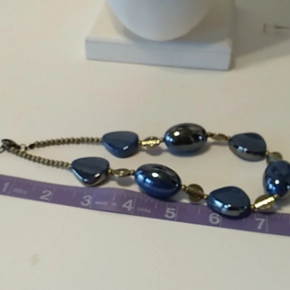 Lot of two Blue and white costume neckless - Picture 5 of 10